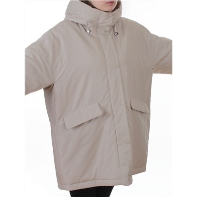 8020 LT. BEIGE Куртка демисезонная женская (100 гр. холлофайбер)