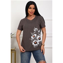 Женская футболка 29540 / коричневый