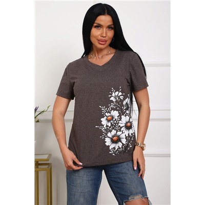 Женская футболка 29540 / коричневый