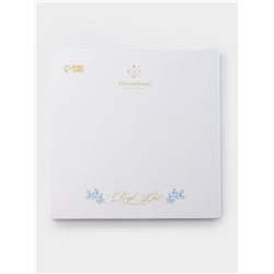 Тарелка глубокая WY Royal blue, 220 мл, d=21.5 см, фарфор, белая, голубая