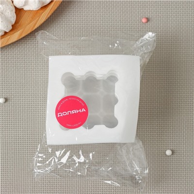 Молд Доляна «Рафаэль», силикон, 6×6×6 см, белый