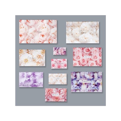 Набор коробок 10 в 1, упаковка подарочная, «Цветы», 12×7×4 - 32.5×20×12.5 см