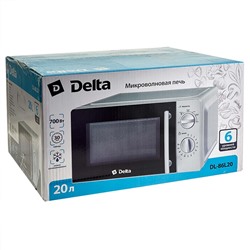 Микроволновая печь 700 Вт, 20 л DELTA DL-86L20 белая