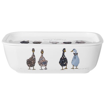 БЛЮДО С КРЫШКОЙ LEFARD "FAMILY FARM" ПРЯМОУГ. 25*17*7,5 СМ 1800 МЛ (КОР=8ШТ.)