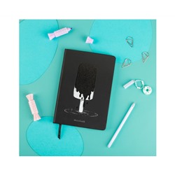 Записная книжка А5 80л., кожзам, MESHU "Ice", твердая обложка, тиснение фольгой, вырубка, блок в линию