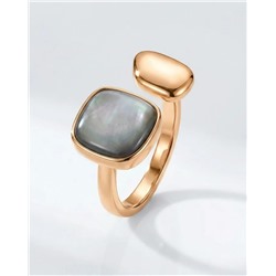 Кольцо с натуральным перламутром