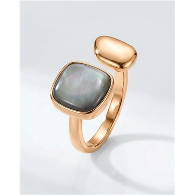 Кольцо с натуральным перламутром