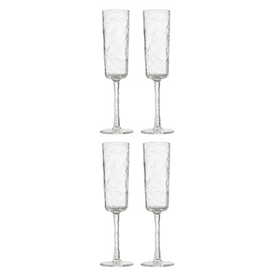 Набор бокалов из акрила Arctic для шампанского, 180 мл, прозрачный, 4 шт.