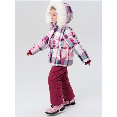 Комплект зимний для девочки: куртка, полукомбинезон