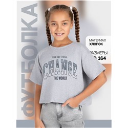 Футболка "Чанг" серый детская
