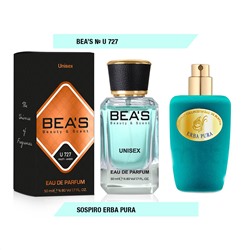Beas U727 Xerjoff Sospiro Erba Pura edp 50 ml, Парфюм унисекс Beas U727 создан по мотивам аромата Xerjoff Sospiro Erba Pura