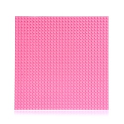 Пластина-перекрытие для конструктора, 25,5 × 25,5 см, цвет розовый