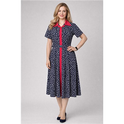 Женское платье 39065 / темно-синий