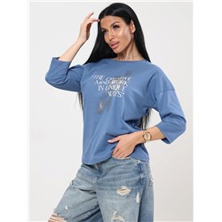 Футболка Фрактал индиго ИвК