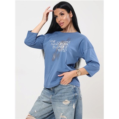 Футболка Фрактал индиго ИвК