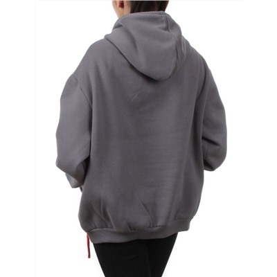 2226 DK. GRAY Толстовка женская (85% хлопок, 10% полиэстер, 5% спандекс)