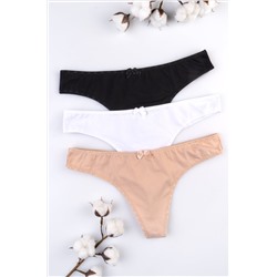 Женские трусы-стринги 3шт. Happyfox