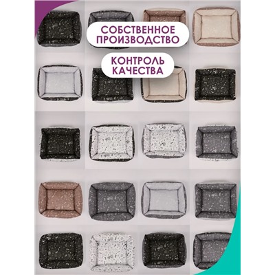 Лежанка для кошек и собак 50×40 LDZ, полиэфирное волокно, хлопок, бязь, износостойкая, Bio-Line