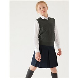 Unisex Pure Cotton School Tank Top (2-18 Yrs)