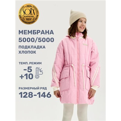 Куртка утеплённая для девочки NIKASTYLE 4м5025 Роза