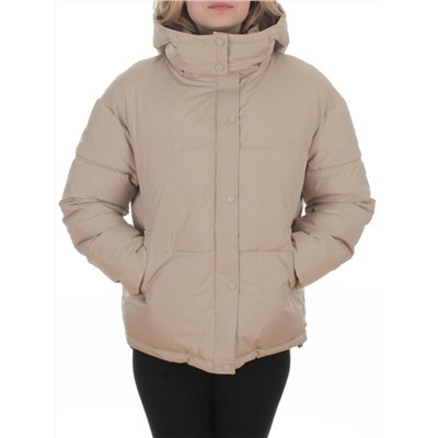S24-292 BEIGE Куртка зимняя женская (150 гр. холлофайбер)