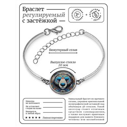 BSI-0064 Браслет металлический Медведь
