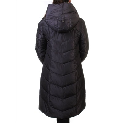 8033 DK. VIOLET Пальто женское зимнее (био-пух)