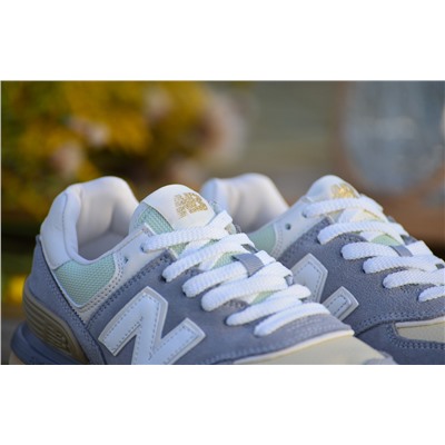 New Balance 574 из натуральной замши и кожи