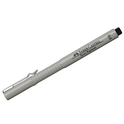Ручка капиллярная Faber-Castell "Ecco Pigment" черная, 0,6мм