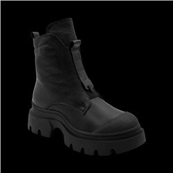 Ботинки из натуральной кожи на меху 6700-1 черные