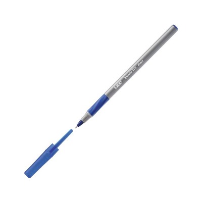 Набор ручек шариковых 4 шт., BIC Round Stic Exact, резиновый упор, 0.7 мм, синие чернила, блистер