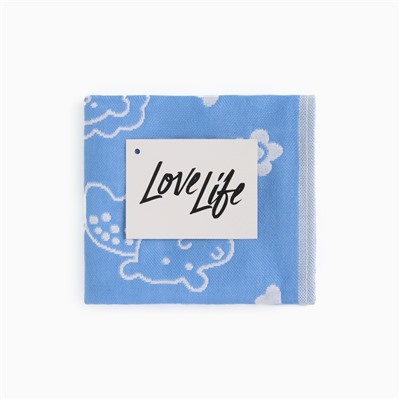 Полотенце LoveLife «Зверушки», цв. голубой, 26*50 см, 100% хлопок,