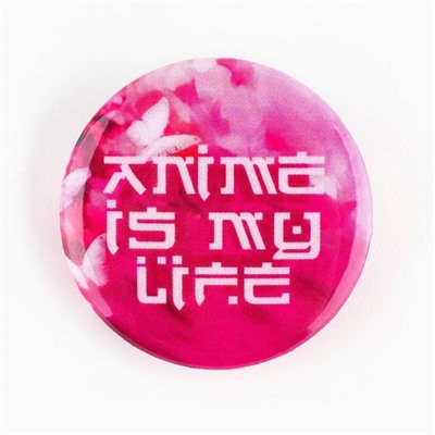 Значок металлический закатной «Милые анимешки», d=2.5 см, МИКС