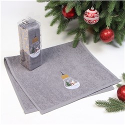 Полотенце махровое "Этель" Snow globe 30х60 см, 340 г/м2, 100% хл