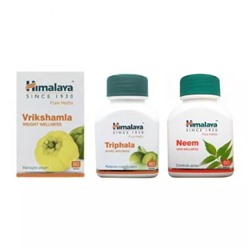 Набор Врикшамла, Трифала, Ним (3 шт x 60 таб), Vrikshamla, Triphala, Neem Set, произв. Himalaya