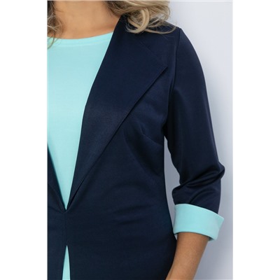 Платье На шпильке (синий/мята) П12678-4