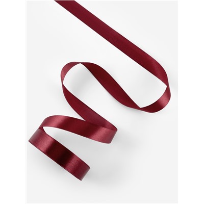 Лента атласная, 20 мм, 23±1 м, бордовая №48
