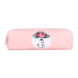 Пенал школьный «Кошечка», на молнии, МИКС