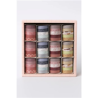 Набор клейкой ленты "Patterns", mix, шоу-бокс 12 шт.