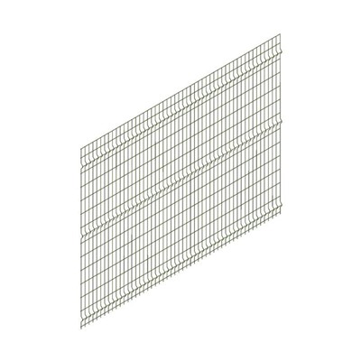 Панельное ограждение, 2.7 × 1.47 м, ячейка 55 × 235 мм, d - 3 мм, цвет зелёный, «ПРЕГРАДА»