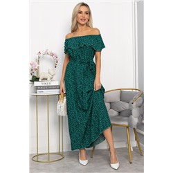 Платье Элинор макси (зеленое) П13759-12М