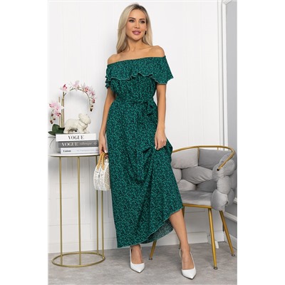 Платье Элинор макси (зеленое) П13759-12М