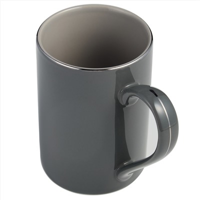 КРУЖКА LEFARD "BREAK TIME" 300 МЛ ТЕМНО-СЕРАЯ  (КОР=36ШТ.)