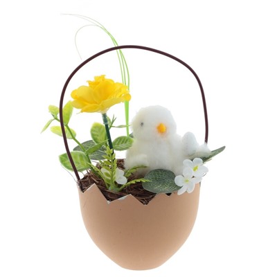 GAEM Изделие декоративное "Корзина пасхальная", L9 W9 H16 см, 3в.