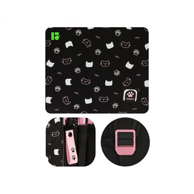 Рюкзак Berlingo inStyle "Cats pattern" 41*27*20см, 3 отделения, 2 кармана, эргономичная спинка