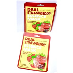 Тканевая маска с экстрактом клубники FarmStay , 23 гр