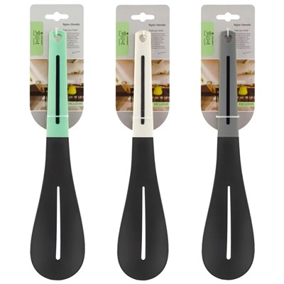 160-196 Ложка кухонная с прорезями 31,5 см (х48)