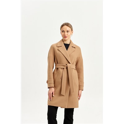 Пальто женское демисезонное 22970 (кэмел)