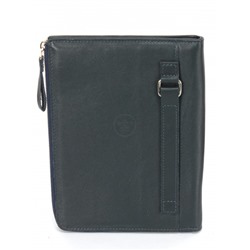 Папка натуральная кожа Croco-1304,  2отд,  2 отд,  8внут карм,  синий галант (256)  263594