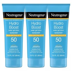 Увлажняющий крем SPF 50 (3 х 88 мл), Hydro Boost Water Gel Moisturizing Sunscreen Spf 50, Neutrogena